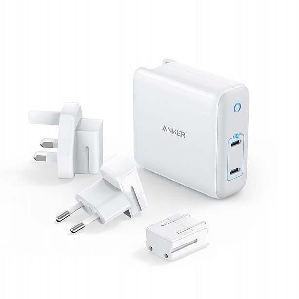 Сетевое зарядное устройство Anker PowerPort III мощностью 60 Вт (2 USB-C)